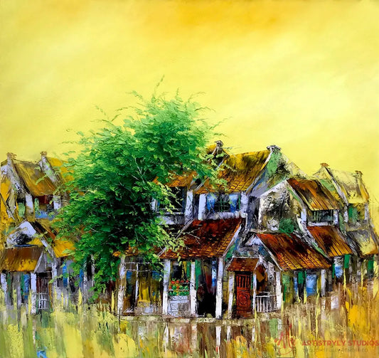 Street Corner After First Rain | Street Corner Artistryly Studios