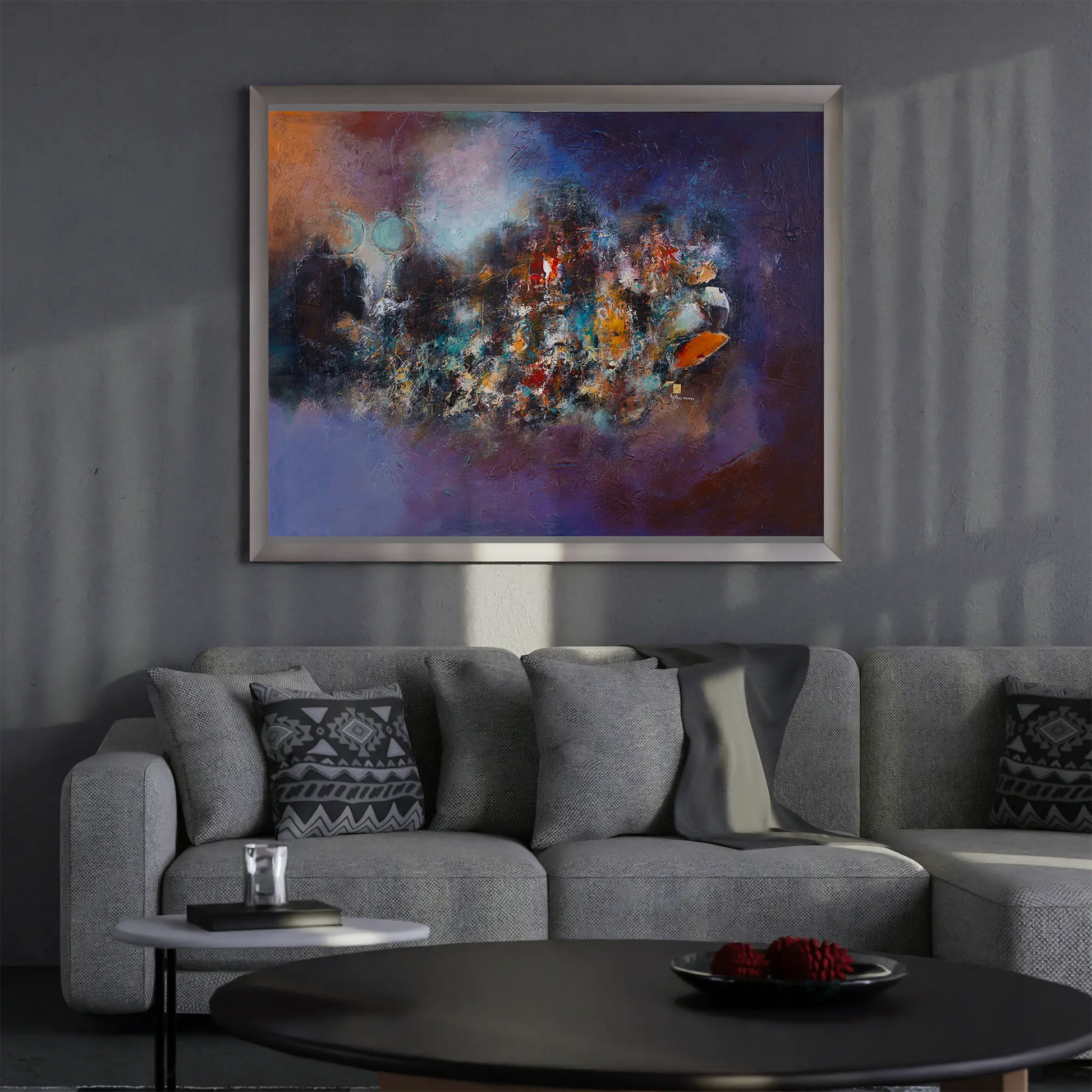Ly Tan Man's | Untitled Resilience | Oil on Canvas 36x60 - 2010 - Artistryly.com