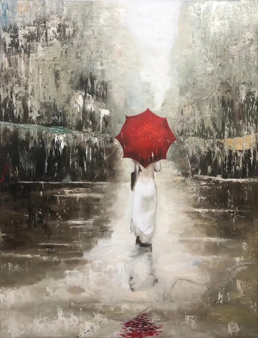 Whispers In The Rain | Oil on Canvas | 90x120cm - Artistryly.com